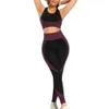 Безшовная тренировка йога наборы женского спортивного спортзала костюм носить беговую куртку женщин фитнес спортивные леггинсы йога одежда спортивные бюстгальтеры XXL