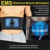 EMS elétrica abdominal corpo emagrecimento cinto cintura banda inteligente abdômen muscle stimulator abs trainer fitness perder peso gordura queimadura 220111