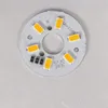 100PCS / LOT LED5730 SMD Lampa pärlor 3W Lampor Bicolor Varm Vit Dimbar Aluminiumsubstrat Downlight Rundlampor Platta för LED-lampa