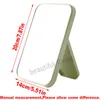 Desktop Folding Portable Makeup Mirror Student Dormitory Desktop Small Solid Color Plastic Mirrors wzg TB20008181643