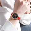 Senhoras Curren relógios de couro de luxo de couro de quartzo relógio de pulso feminino marca feminina com flor 210325