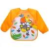 Cute Baby Bibs Waterproof Long Sleeve Apron Children Feeding Smock Bib Burp Clothes Soft Toddler Clothing