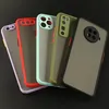 Huid Feeling Oogbescherming Hybride TPU + PC Matte Cases Cover voor Xiaomi 9 10 Lite Redmi Note 10 Pro 100pcs / lot