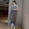 Sweatpants Kadın Yoga Pantolon Mektup Baskı Sonbahar Bayanlar Joggers Streetwear Kadın Kore Siyah Elastik Yüksek Waisted Pantolon 210421