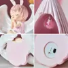 cute room decor figurines interior kawaii room decor Angel statuette Baby room accessories girl Fairy Garden decorative figures 210811