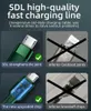 Micro USB Cable 6A 66W braided data Line Fast Charger Type C Mobile Phone Cord for Samsung Xiaomi LG Android New
