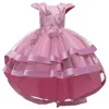 Abiti per bambini per ragazze Abito da sera per bambini 2021 Summer Flower Girls Wedding DrElegant Teenage Kids PrincChic Dr12Y X0803