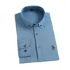 Homens novos de fibra de bambu camisa de alta qualidade manga comprida macho masculino formal camisa marca camisa casual para man g0105