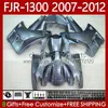 Carrosserie OEM pour YAMAHA FJR-1300 FJR 1300 A CC FJR1300A 01-12 Moto Bodys Couleur d'usine 108No.25 FJR1300 07 08 09 10 11 12 FJR-1300A 2007 2008 2009 2010 2011 2012 Kit de carénage