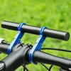 Composants de guidon de vélo, Extension de guidon de vélo, Extension de barre de poignée de vélo, support de lampe, support de téléphone, Tube en carbone bleu de 20cm