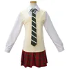 Soul Eater Maka Albarn Costume Cosplay per Donna Ragazza Gonna Set Trench Uniform Halloween Carnival Party Costume Maka Albarn Parrucca Y0903