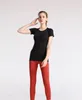 Kleidung Damen Tops T-Shirts T-Shirt Mädchen Jogger 2.0 Sommer Yoga Kurzarm Top Sport Fitness Kleidung Schnell trocknend Nahtlos