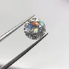 Okrągłe genialne cięte kolor luźne laboratorium moissanite utworzone biżuteria diamentowa tworzenie kamienia DIY materiał