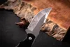 Outdoor Ebony Uchwyt obronny Prosty Nóż Safe Survival Saber Blade Wzór HW276
