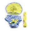 Armi store Flower Pattern Dog Dresses Princess Dress Dogs 6071055 Pet Supplies Dress Hat Panties Leash 1set 210401