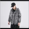 Jackets Outerwear & Coats Apparel Drop Delivery Japanese Top Coat 2021 Latest Multi-Pocket Solid Color Jacket Mens Clothing Street Loose Casu