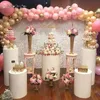 3st Round Cylinder Pedestal Display Art Decor Cake Rack Plinths Pillars för DIY Wedding Party Decorations Holiday GY3270 BN19