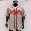 Chipper Jones Jersey 1995 WS Vintage Beyzbol 1999 Gri Beyaz Mavi Kazak 2018 Onur Listesi Emeklilik Yaması Ordu Yeşili Beden S-3XL