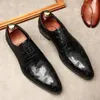 Sommer Echtes Kuh Leder Brogue Hochzeit Schuhe Herren Casual Wohnungen Schuhe Vintage Handgemachte Oxford Schuhe Für Männer Schwarz