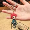 Anime Demon Slayer Keychain Fashion Key Ring 3D Figur Key Chain Charm Key Holder G1019