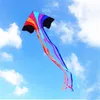 Flying Rainbow Kite Line Ripstop Kinderfabrik Chinesisch Outdoor Windsack Rolle Delta für Erwachsene Y0616