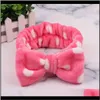 الأزياء نقطة مخطط مرونة bowknots رباطات النساء الفتيات ماكياج غسل الوجه hairbands الانحناء turband رئيس التفاف nvu5j mqhhvk