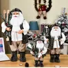 2022 Year Big Santa Claus Doll Children Xmas Gift Christmas Tree Decorations for Home Wedding Party Supplies 30/45/60cm 1pcs 211018
