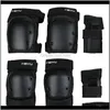 Knee Pads 6pcs armbåge Guard KneeCap Vuxenskridskoåkningsskydd Utomhus Sport Skate Protectors Arpi7 8TYTE