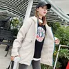 Kadın Trençkotları 2022 Kadın Giyim Sonbahar Kış Kır Çift Cep Kapşonlu Ceket Kadınsı Toz Kurucu Trendi Top Kız Gevşek fermuar Palto