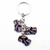 Drapeau Keychain Diverses formes British Style Pendentif Favor Car United Kingdom American Foreign Affairs Gift Flags Key ChainT2I52016