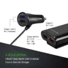 4-Port-USB-Autoladegerät Schnellladung QC3.0 mit 5,6-Fuß-Verlängerungskabel für Rücksitz-Schnellladung iPhone 12 Xiaomi Phone Driving Recorder