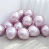 20pcs 12inch New Color Rose Gold Metallic Balloons Lilac Purple Chrome Light Green Latex Globos for Wedding Birthday Party decor Y0923