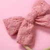 Baby Headband Lace Broderade Bow Headbands Flickor Tunn Hårband Mjukt Nylon Hårbågar Toddler Headwear Hårtillbehör 14 färger BT6558