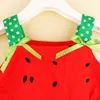 Pudcoco Summer Toddler Baby Girl Dress Sleeveless Cool Watermelon Slip Dress Summer Casual Clothes Q0716