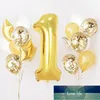 Or rose garçon fille 1er anniversaire Air numéro ballons en aluminium Air bébé douche garçon fille fête d'anniversaire décor enfants fête ballons Kit prix usine conception experte qualité