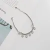Bohemian ingian stynic vinice chain bracelet 2022 Fashion Simple Metal Sequin Jewelry Ladies Party Gift Link