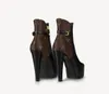 Designer en cuir classique Soled Desert Martin bottes Sunset plate-forme bottines hiver dames talon 11,5 cm taille 35-42