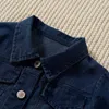 Çocuklar Giyim Setleri Kız Kıyafetler Çocuk Denim Ceket Tops + Kısa Etekler 2 adet / takım Bahar Sonbahar Kore Versiyonu Bebek Giysileri