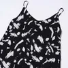 Sweet Women V Neck Straight Dress Summer Fashion Ladies Beach Style Sexy Female Printed Suspender Mini 210515