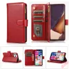 Multi Card Slots Case Flip Zipper Leather Case dla iPhone 13 Pro Max 7 8 Pluss SE 2020 S20FE S20 Ultra Ultra Multifultal Wallful