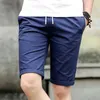 Conlion Casual Summer Shorts Hommes Coton Genou Longueur Mode Bermuda Masculina Grande Taille Haute Qualité C137 210714