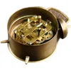 Antique Pure Copper Budzik Mechaniczny Retro Stół Zegar Zegarki Siły Silent Gold Nocnik Zegary Metalowa Dekoracja Dekoracji 211111
