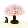 남편 아내 남자 친구 여자 친구를위한 낭만적 인 생일 기념일 데이트 카드 - cherry blossom tree with greeti286v