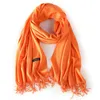 Beanie/Skull Caps 2021 Soild Cashmere Women Scarf Winter Warm Shawl And Wraps Bandana Soft Long Female Foulard Thick B