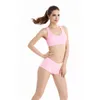 Vestuário de ginástica Sutiãs de esportes femininos Stretch sem costura sem jantes respirável fitness tanque tops