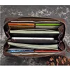 Wallets Unisex Genuine Leather Russia Lucky Clutch Bag Purse Women Long Cowhide for Men Coin Purse for Card Holder