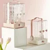 Jewelry Pouches, Bags Box Earrings Shelf Storage Transparent Display Dustproof Princess Rack Drawer