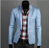 남성 공식 재킷 패션 정장 캐주얼 슬림 한 버튼 블레이저 코트 자켓