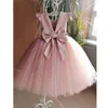 Vestito da principessa per ragazza Bambini Perla Pianoforte Performance Little Fower Bow Evening E2066 210610