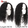 Aosi 여성용 클립 헤어 익스텐션 2 클립 토퍼 자연 머리카락 곱슬 검은 갈색 합성 머리가 가짜 머리카락 220217